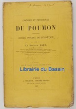 Anatomie physiologie poumon considéré comme organe de sécrétion Fort 1867 Envoi