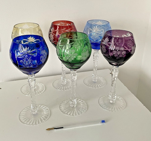 Verres vin cristal - à,