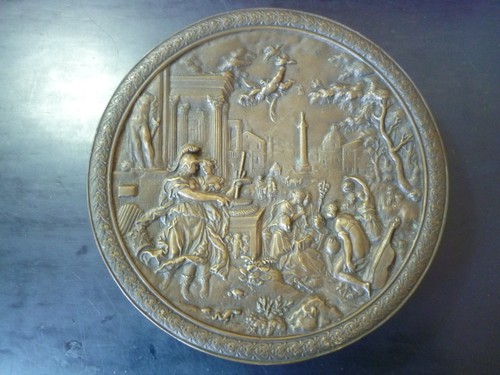 Xixème plaque bronze - xixème,