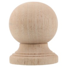  Embout boule en bois brut -