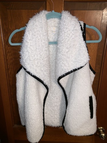 Fuzzy sherpa vest white - sherpa,