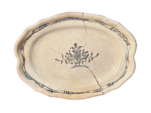 Plat faïence émaillée - plat,