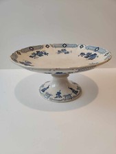 Ancien compotier vintage dessins florales