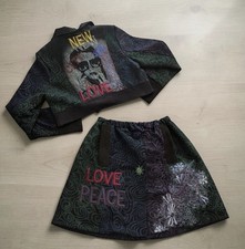Ensemble vintage brodé veste