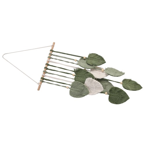 Feuille macramé tenture - feuille,