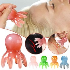 Octopus Head Massager Comb Head Meridian Manual Acupressure Tool Portable↥