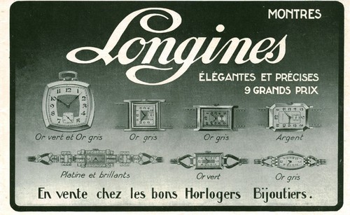Publicité ancienne montres