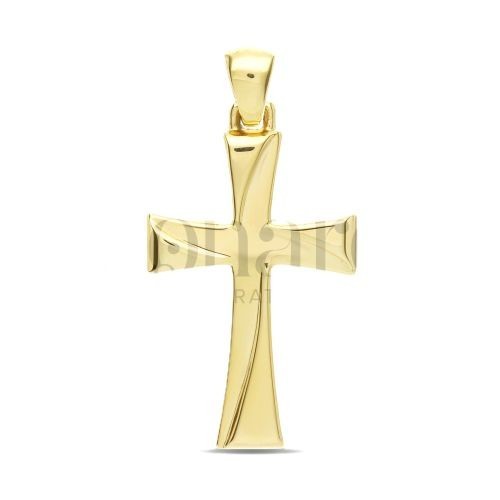 Pendentif croix jaune - croix,