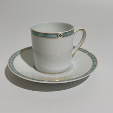 Tasse Porcelaine de Limoges Bernardaud Décor Gemme Vert Cup n°1
