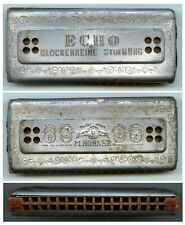 Vintage : Double Harmonica diatonique M. HOHNER - ECHO "glockenreine stimmung"