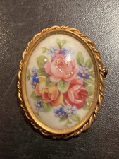 Rare Broche ancienne Limoges French Antique
