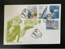 Cabo Verde 1996 Mi. 716 - 719 FDC Desportos Nauticos  Sports Nautiques Surf