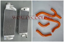 aluminum radiator&hose for KTM 250/300/380 EXC/MXC/SX 1998-2003 99 00 01 ORANGE