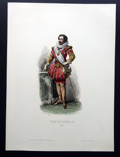 Gravure xix colorisée - xix, mode