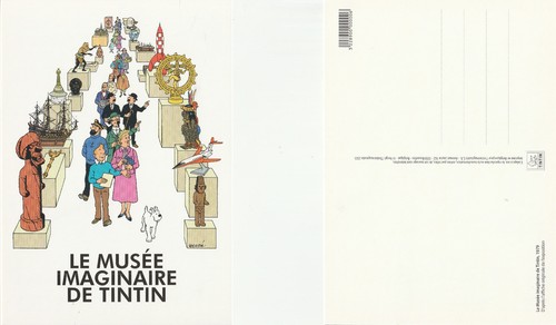 Tintin carte postale - tintin, le