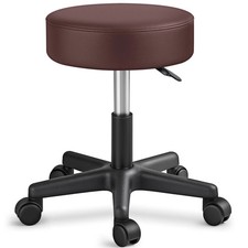 Rolling stool brown work stool stool swivel stool cosmetic stool practice stool
