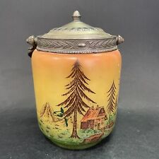 Pot à biscuits en verre peint