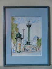 TABLEAU VINTAGE SIGNÉ DB *