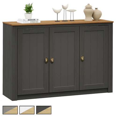 Buffet portes pin massif - en,