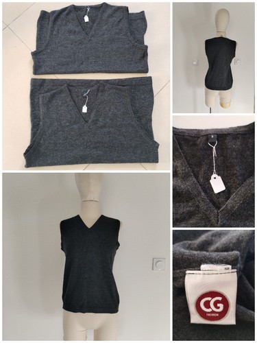 Gilets chaud gris - chaud, vintage