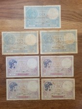 France Lot 7 Billets Anciens 5