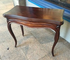 CONSOLE / TABLE Á JEUX NAPOLEON III ACAJOU - LIVRAISON POSSIBLE