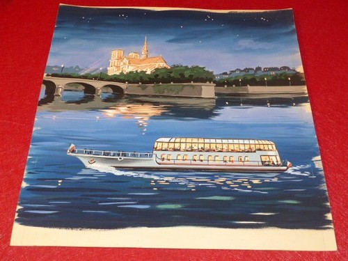 Grande superbe gouache annees - grande,