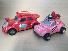 2 MINIATURES WV COCCINELLE : 1 MIRA SPAIN 1/25  et 1 MADE IN CHINA 1/14 ( RARE )