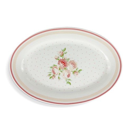 Plateau ovale porcelaine - plateau, en