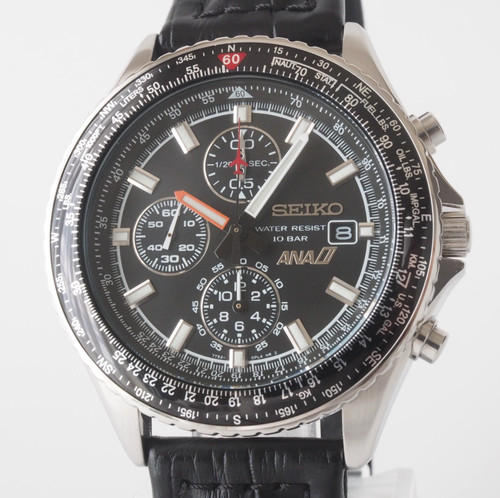 Chronographe quartz noir - chronographe, à