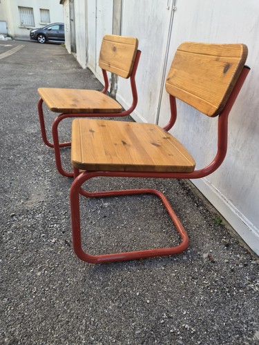 Paire chaises vintage - paire,
