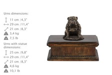 Anglais Bouledogue Type 3, Exclusif Urne, Froids Bronze, Artdog