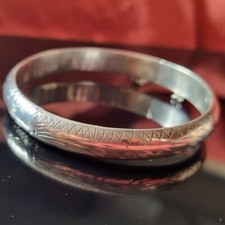 Jonc Ancien Ouvrant En Argent