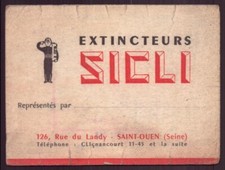 Carte de visite " Sicli "