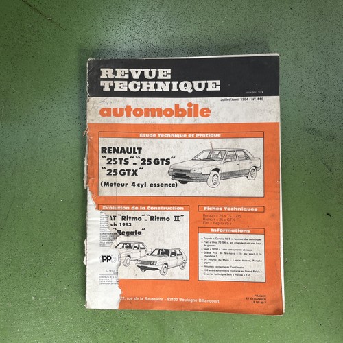 Revue technique renault ts - technique, 25