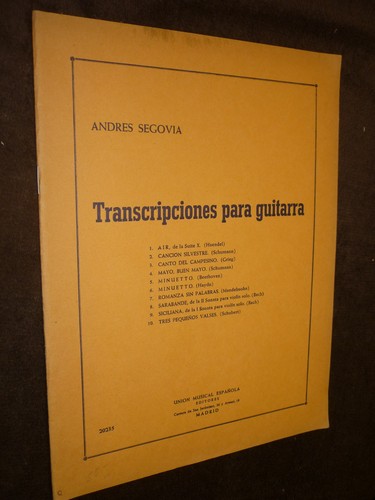 Partitions guitare andres - partitions,