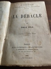 Livre Ancien De 1892 Le Débacle D’emile Zola 1ere Édition Originale