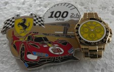 SUPERBE GROS PIN'S MONTRE ROLEX F1 FERRARI 100 ANS LES 24 HEURES DU MANS N°TE