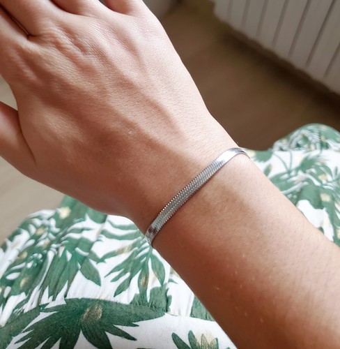 Bracelet chaine plate