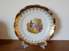Grande assiette en porcelaine fine signée Fragonard