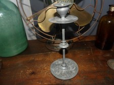 Bougeoir ancien,art nouveau,décor automnal,feuilles et insectes