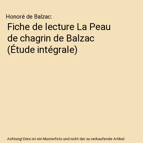 Fiche lecture peau de - fiche, la