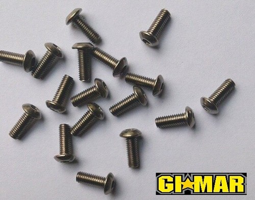 Titanium screws round head - screws,