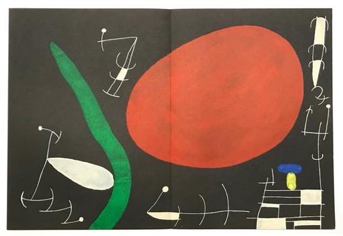 Lithographie joan miro - de,