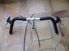 GUIDON: POTENCE 3T (TTT) 80 +CINTRE PLAT PHILIPPE + LEVIER FREINS SHIMANO ALTUS