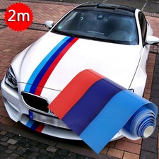 2M Couleur M Bande Autocollant M Color Stripe Car Sticker déco pour BMW voiture