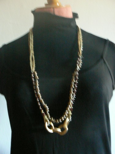 Ancien collier sautoir perles - sautoir,