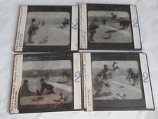 1920s Magic lantern slides Nervous Horse and photographer french