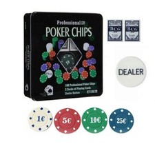 Set Poker Jetons 100 Pièces 2