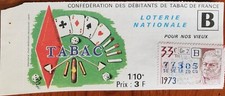 Billet de loterie nationale 1973 33e tr B - POUR NOS VIEUX - Lefebvre